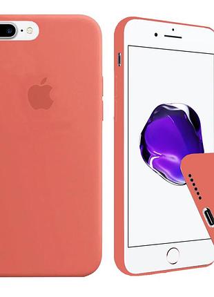 Чохол silicone full case для iphone 8 plus camelia світло-червоний