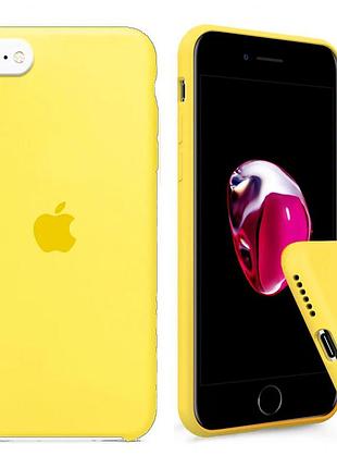 Чохол silicone full case se 2020 yellow жовтий