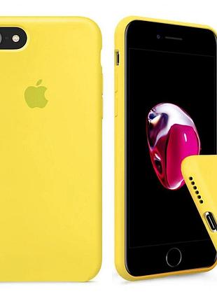 Чохол silicone full case для iphone 8 yellow жовтий