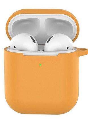 Чехол silicone case soft для airpods orange (34) оранжевый