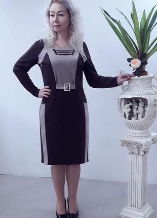 Трикотажное платье сукня батал одежда больших размеров