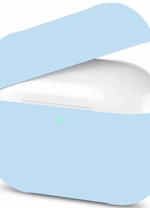 Чехол silicone case slim для airpods pro lilac (13) голубой