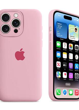 Чехол с защитой камеры kassel silicone camera protective для iphone 16 pro (06) розовый light pink
