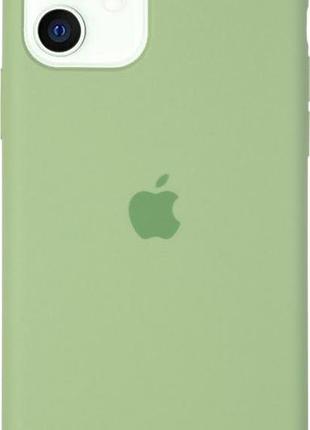 Чохол silicone case для iphone 12 mini mint м'ятний