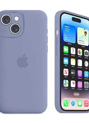 Чехол с защитой камеры kassel silicone camera protective для iphone 13 (46) серый lavender gray