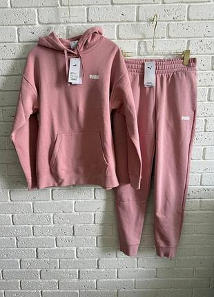 Костюм женский puma оригинал (худи + штаны) костюм пума оригинал (худи +штаны)