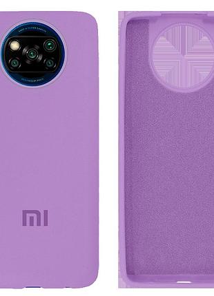 Чохол силіконовий full протиударний premium для xiaomi poco x3 (24) blueberry чорничний