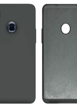 Чехол silicone case для samsung premium a20s (29) dark grey темно серый