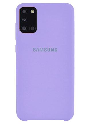 Чохол silicone case для samsung premium m51 lilac (13) ліловий