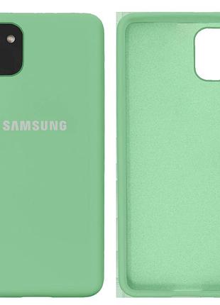 Чохол силіконовий full протиударний premium для samsung a03 (19) mint м'ятний