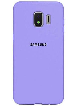 Чохол silicone case для samsung premium j260 2018 lilac (13) ліловий