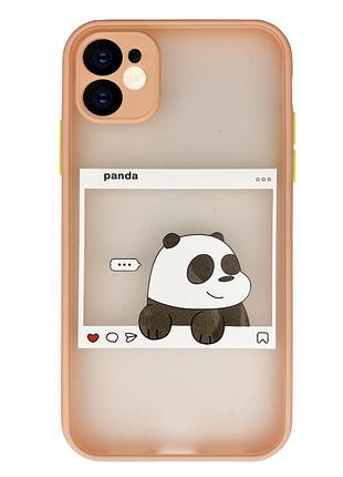Чехол противоударный для iphone 11 (09) panda панда