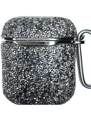 Чехол diamond case на airpods silver (01)