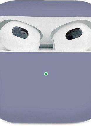 Чехол silicone case slim airpods 3 (17) lavender grey