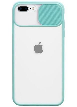 Чехол hide camera matte для iphone 8 plus (08) sea blue голубой