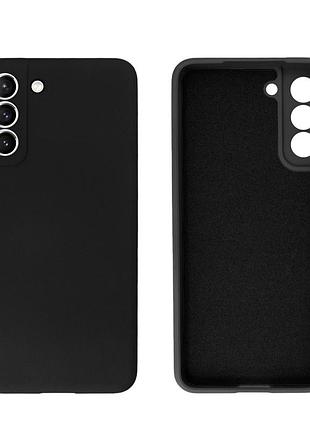 Чехол silicone case camera protective для samsung s22 plus (03) черный black
