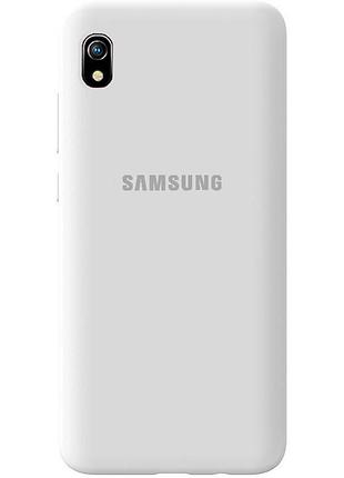 Чохол silicone case для samsung a10 (22) white білий