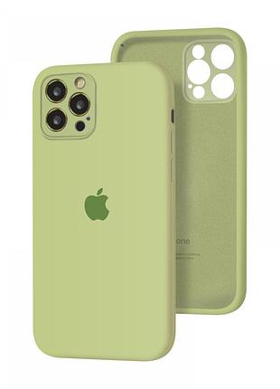 Чехол silicone full case camera protective для iphone 14 pro mint (20) мятный