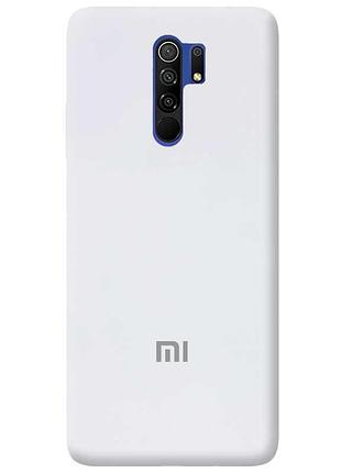 Чехол silicone case premium для xiaomi redmi 9 white (09) белый