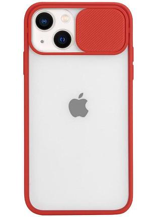 Чехол hide camera matte для iphone 13 (05) red красный