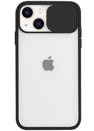 Чохол hide camera matte для iphone 13 (06) black чорний