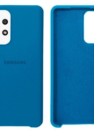Чохол силіконовий full протиударний premium для samsung a73 (10) azure лазурний