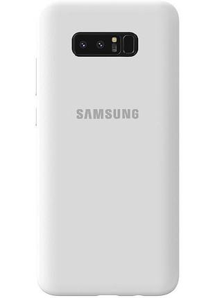 Чохол silicone case для samsung note8 (22) white білий