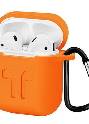 Чехол silicone case carabine для airpods orange (21) оранжевый