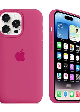 Чехол kassel silicone full case protective для iphone 16 pro max с микрофиброй розовый dragon fruit