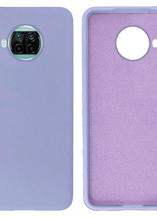 Чехол silicone case premium для xiaomi mi 10t lite (30) lilac лиловый