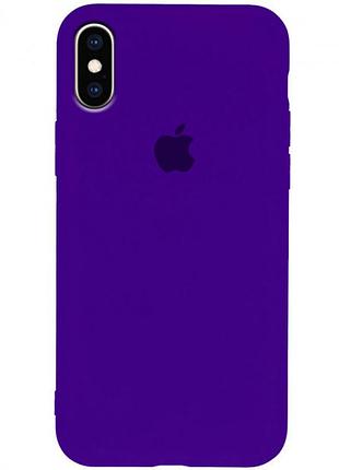 Чехол silicone case для iphone x/xs ultraviolet фиолетовый