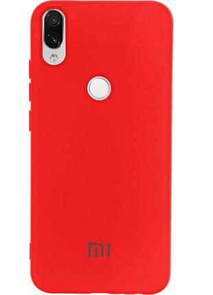 Чехол silicone case для xiaomi redmi 7 (24) red красный