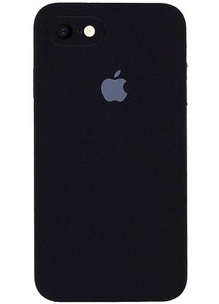 Чехол silicone full case camera square (квадратные) для iphone 7 black (25) чёрный