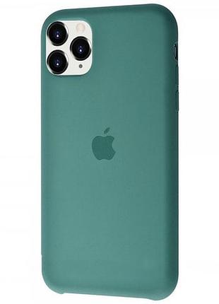 Чехол silicone case для iphone 11 pro pine green зеленый