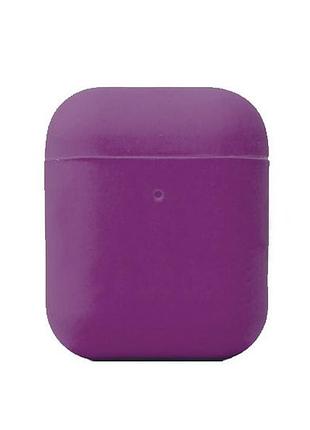 Чехол silicone case slim для airpods grape (09) сливовый