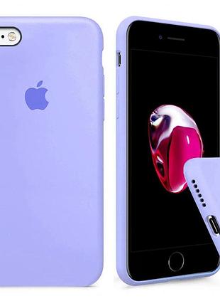 Чехол silicone full case для iphone 6/6s lilac голубой