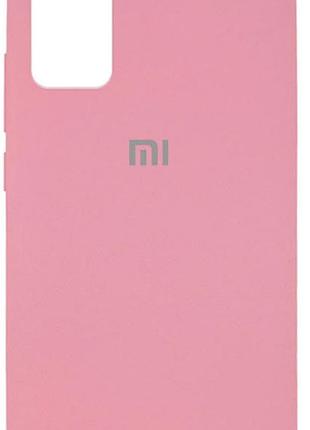 Чехол silicone case camera protective для xiaomi redmi note9t light pink (04) розовый