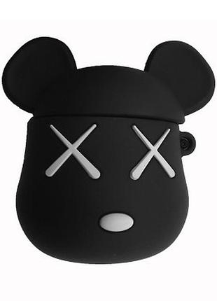 Чехол case 3d для airpods mouse black (39) мышь черная
