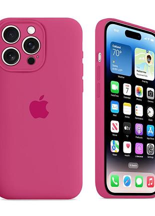 Чохол із захистом камери kassel silicone camera protective для iphone 15 pro max (54) рожевий dragon fruit