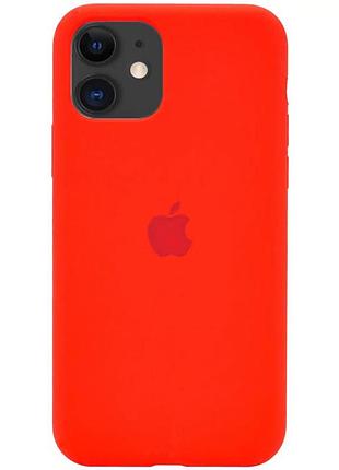 Чохол silicone case для iphone 11 red червоний