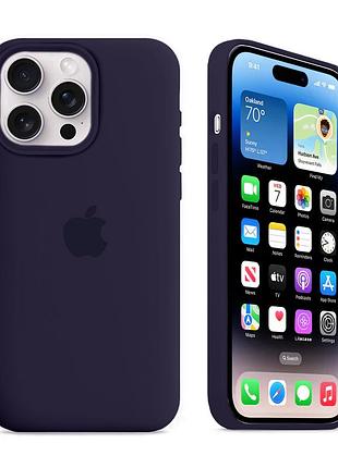 Чехол kassel silicone full case protective для iphone 16 pro max с микрофиброй фиолетовый new purple