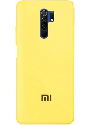 Чехол silicone case premium для xiaomi redmi 9 yellow (20) желтый