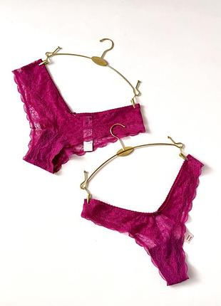 Люкс мереживні трусики victoria’s secret