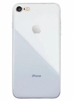 Чехол стеклянный glass case se 2020 (03) white белый