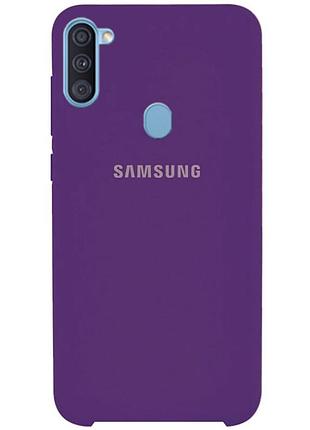 Чехол silicone case для samsung premium m11 purple (14) фиолетовый