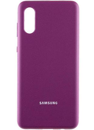 Чехол silicone case для samsung premium a02 purple (14) фиолетовый