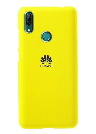 Чохол silicone case для huawei p smart plus 2019 (10) flash лимонний