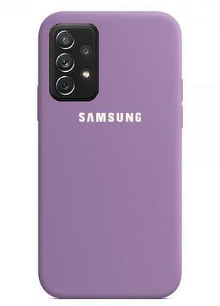Чехол silicone case для samsung premium a52 blueberry (24) черничный
