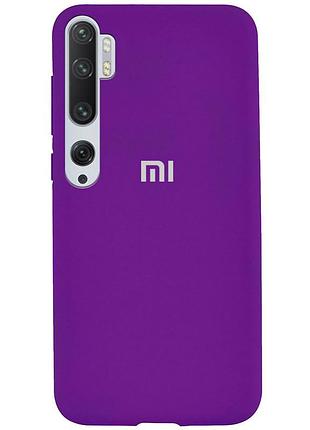 Чохол silicone case premium для xiaomi mi note10 purple (14) фіолетовий