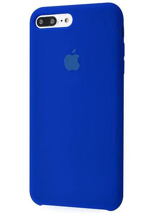 Чехол silicone case для iphone 7 plus shiny blue электрик